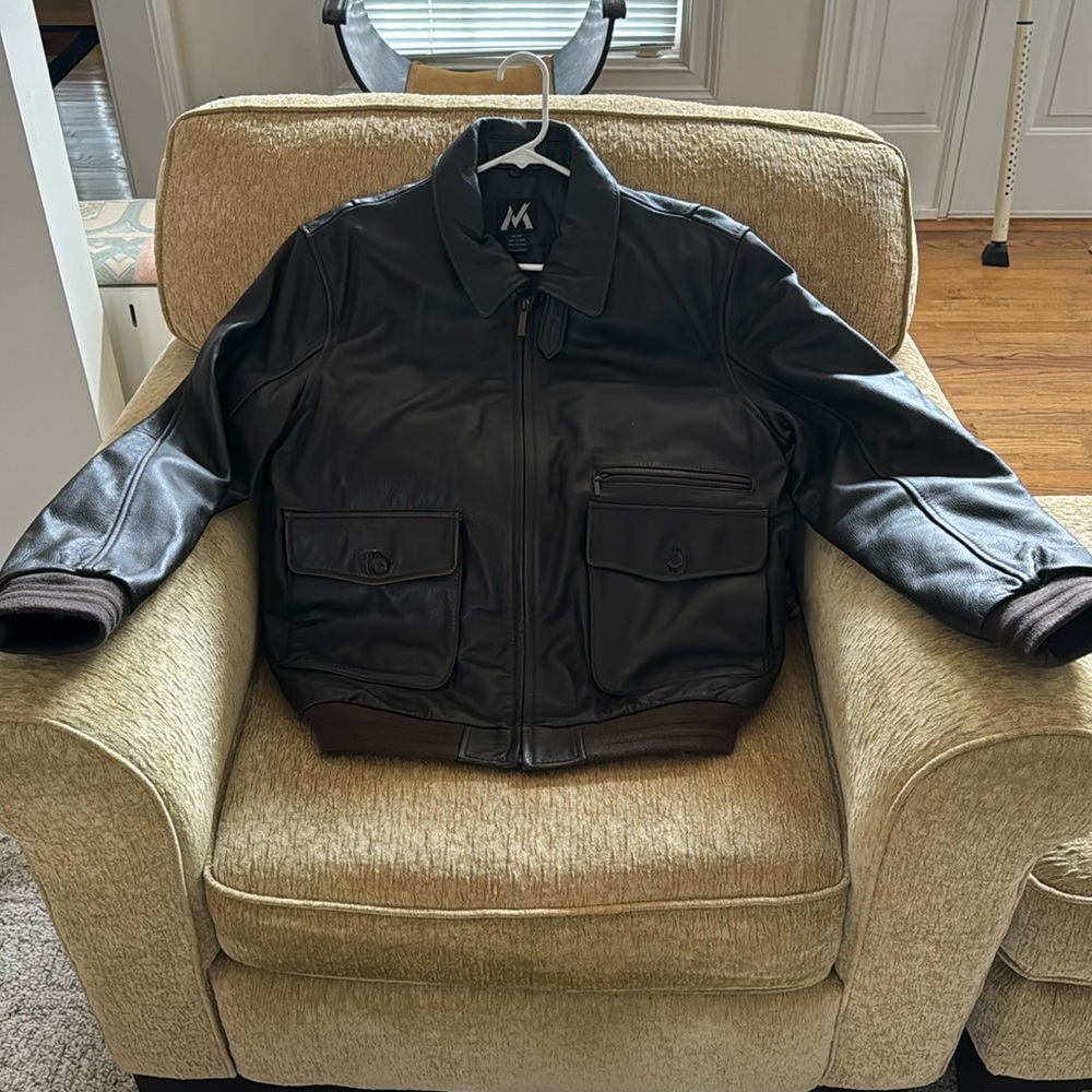 Bombers leather coat/jacket